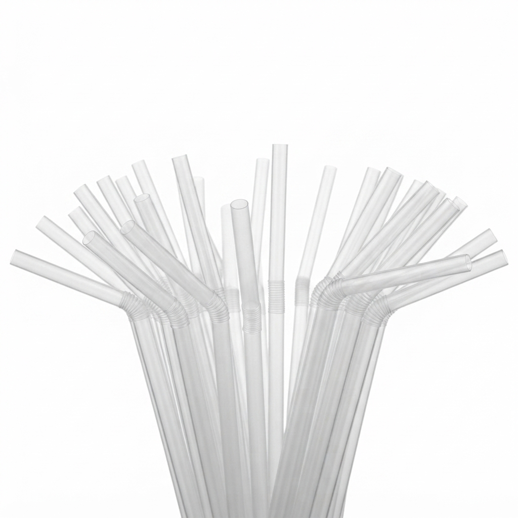 Bubble tea şeffaf pipet 