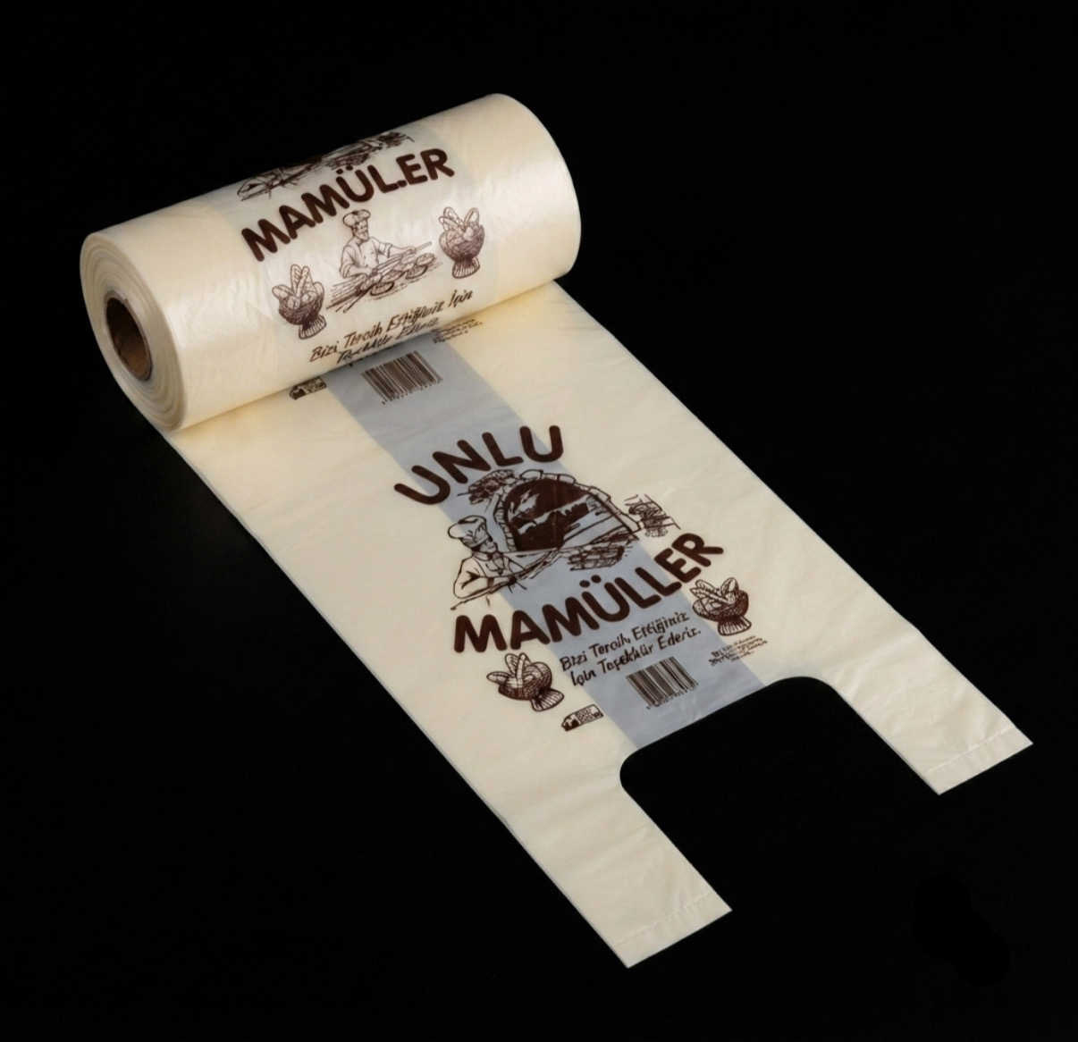 Unlu mamülleri rulo poşet 