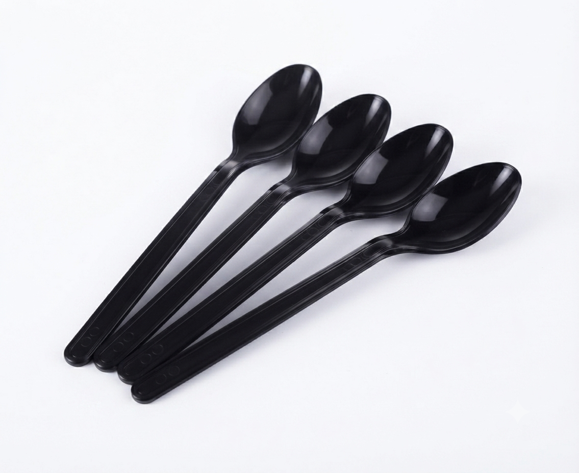 Plastik lüx siyah kaşık