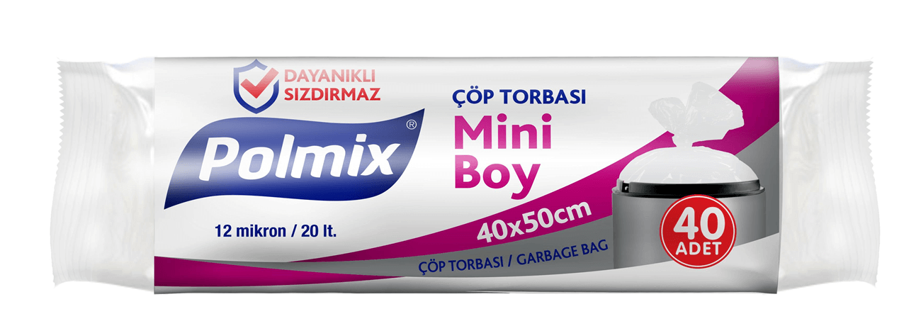 Mini boy çöp poşeti 40x50 