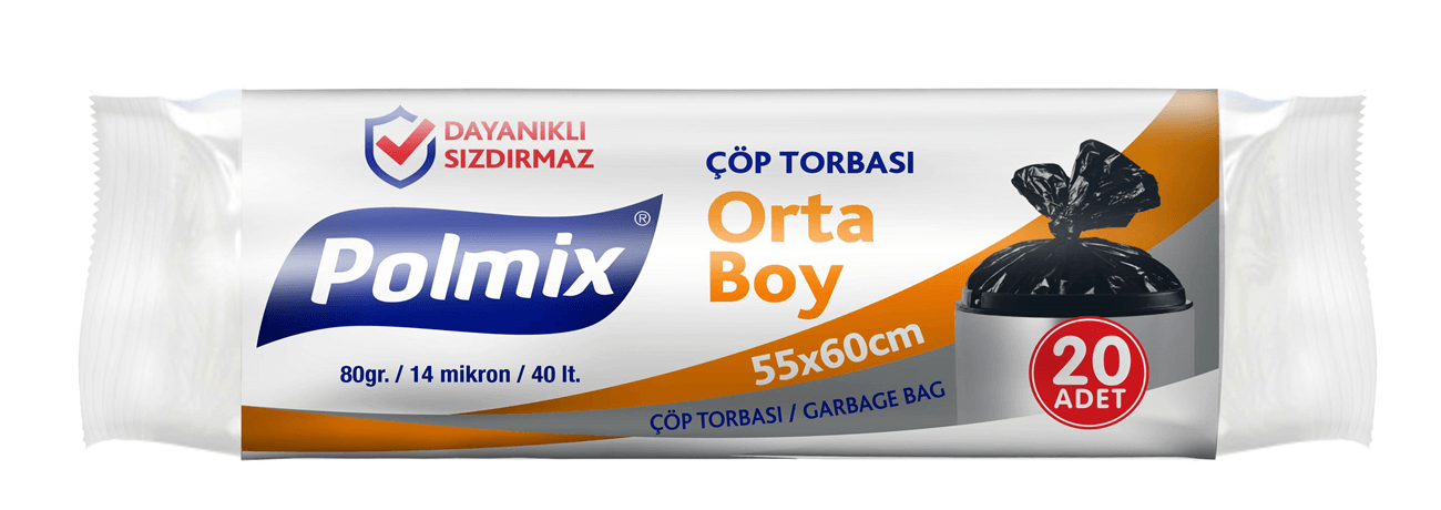 Orta boy çöp poşeti 55x60