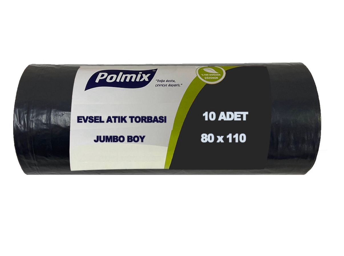 Ekstra kalın jumbo boy çöp poşeti 80x110