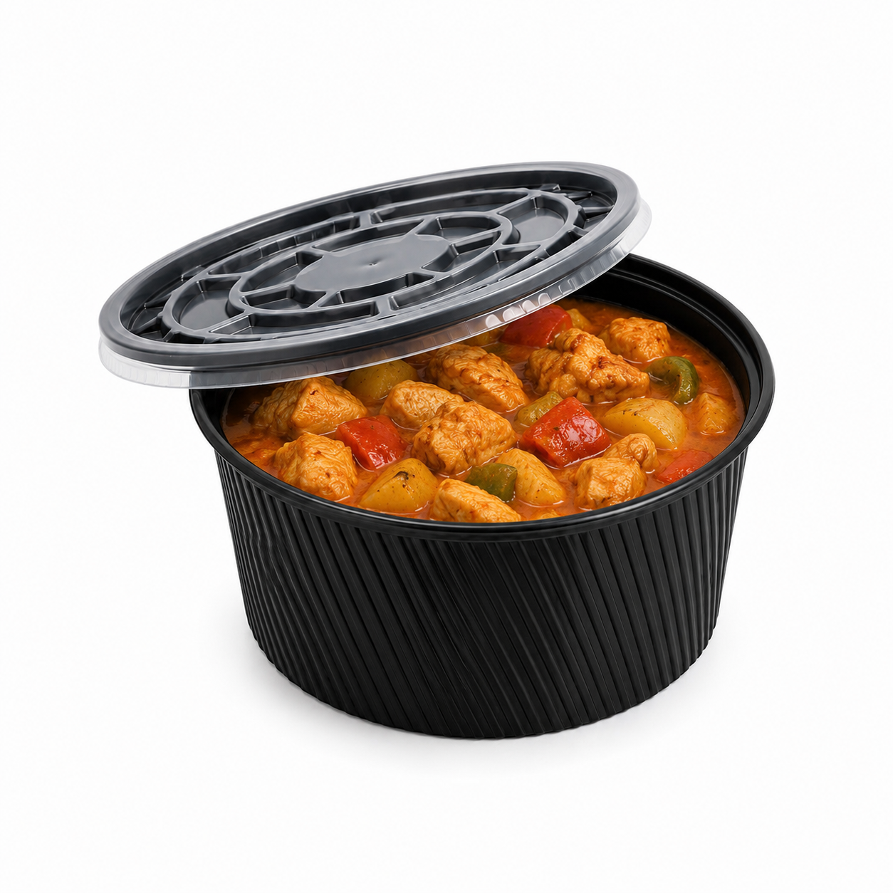 14 oz plastik siyah çorba kasesi 