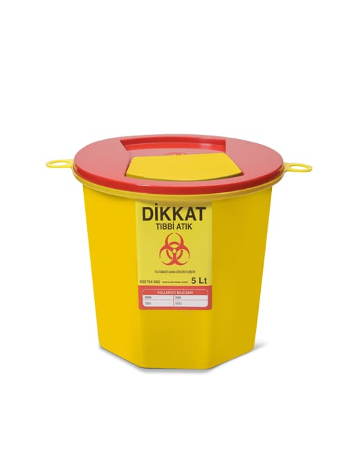 5 litre tıbbi atık kutusu 