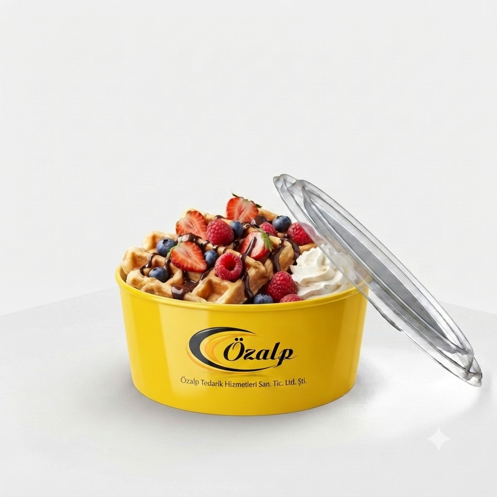 Baskılı 1300 cc kraft kase 