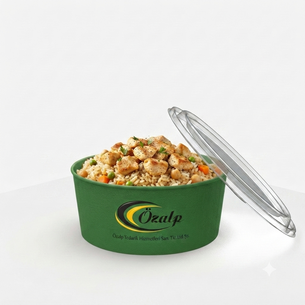 Baskılı 1100 cc kraft kase 